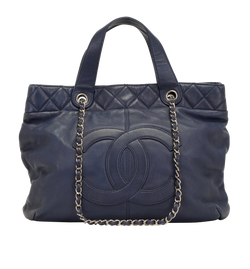 Trianon Tote, Leather, Navy Blue, 2*
